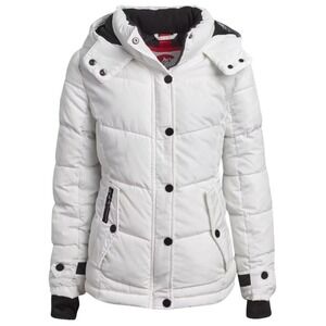 Canada Weather‎ Gear Quilted heavy Puffer Parka Winter Jacket Girls S 7/8 White